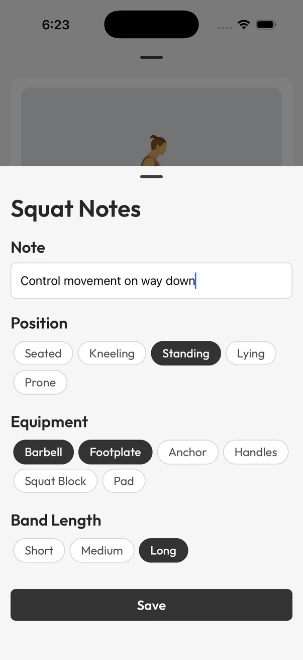 Exercise notes